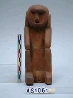 藏品(木蹲踞人像)的圖片